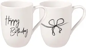 Mugg 28 cl Statement Happy Birthday set 2-p Villeroy & Boch