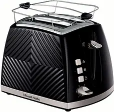 Brödrost Svart Groove 2 Skivor Toast 26390-56 Russell Hobbs