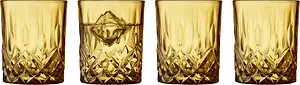 Sorrento Whiskyglas 32 cl 4 st Amber Lyngby Glas