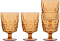 Picknick Juni Glas Amber 4-pack Sagaform